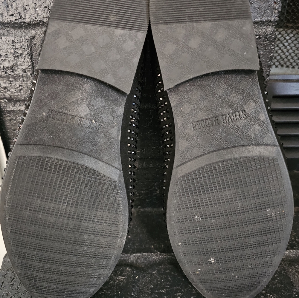 Steve Madden Black Caviarr Size 9 (Only Used Few … - image 5